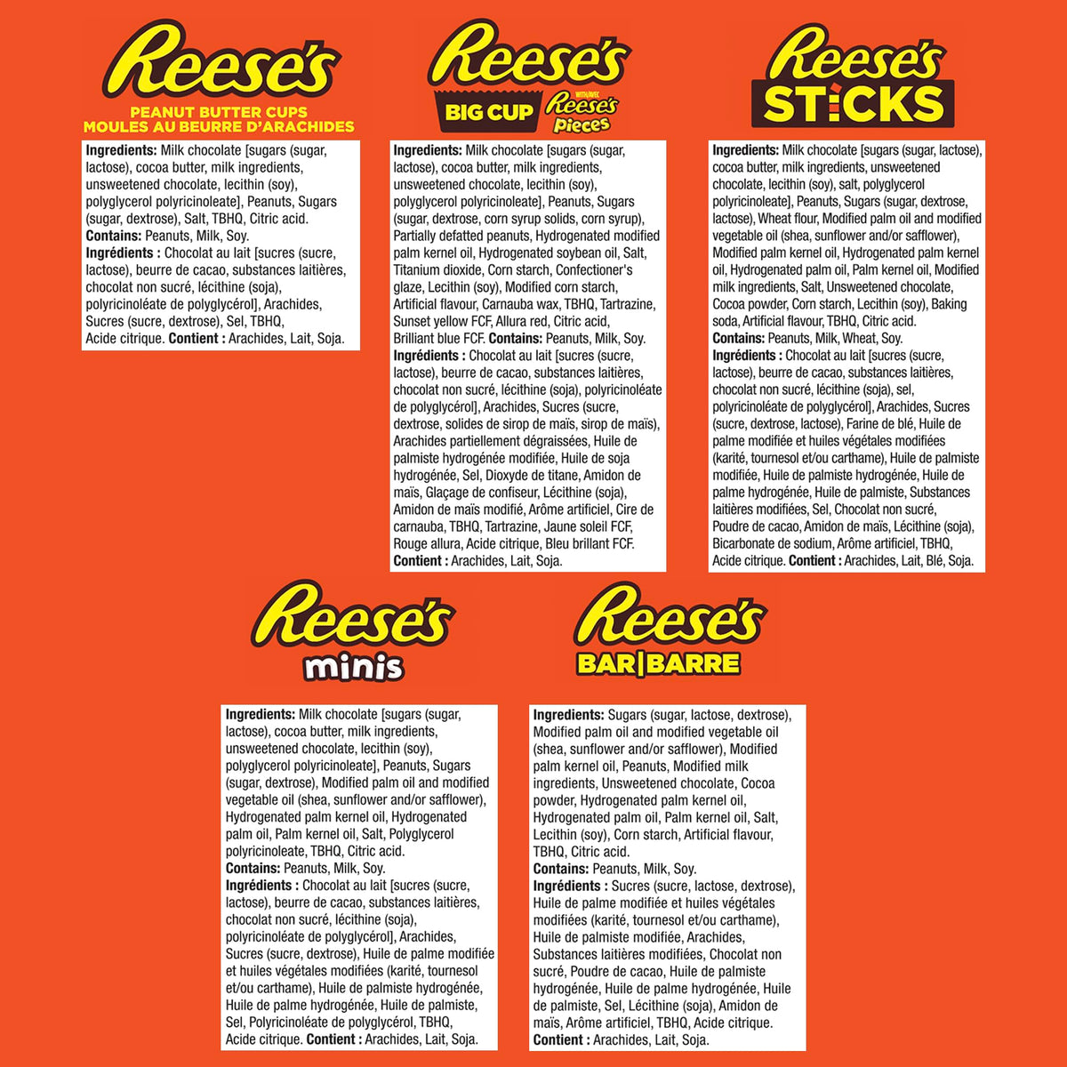 REESE'S Big Cup Assorted Variety Pack, 12 Bars, 948g