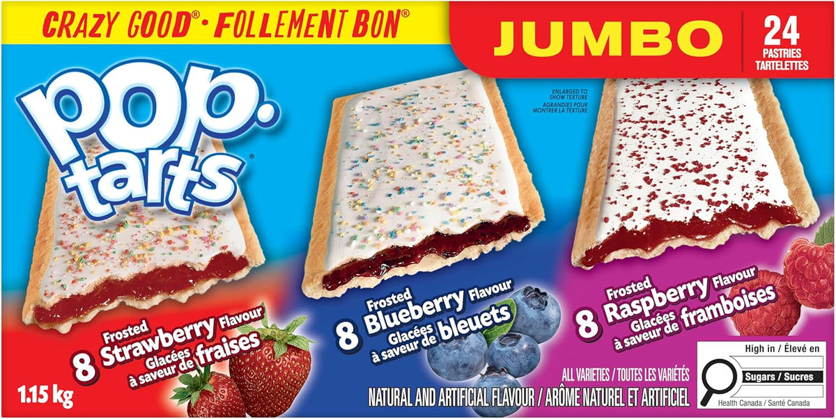 Pop-Tarts Jumbo 24-Count, 1.2kg