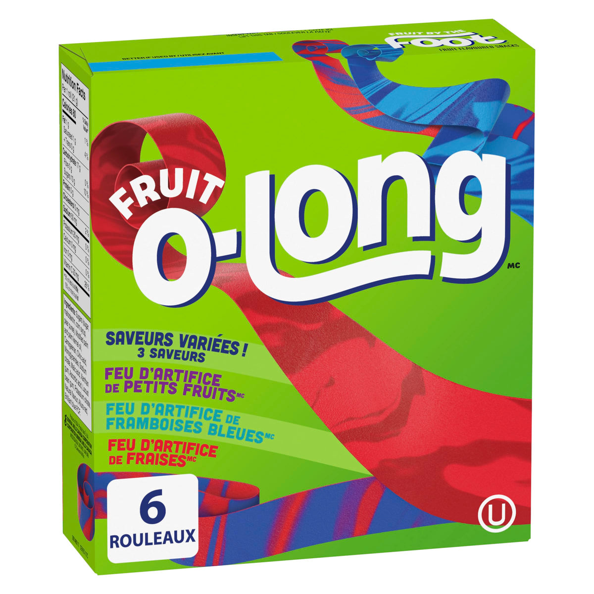 BETTY CROCKER FRUIT BY THE FOOT - VALUE PACK SIZE - Strawberry, Blue Raspberry, Berry Tie-Dye Fruit Flavoured Snacks, Pack of 30 Rolls, 637 Grams Package of Fruit Flavoured Snacks