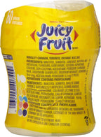 JUICY FRUIT, Fruit Flavoured Chewing Gum, 60 Pieces, 6 Bottles
