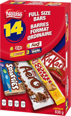 NESTLE Full Size KitKat, Aero, Coffee Crisp & Smarties, 638 g
