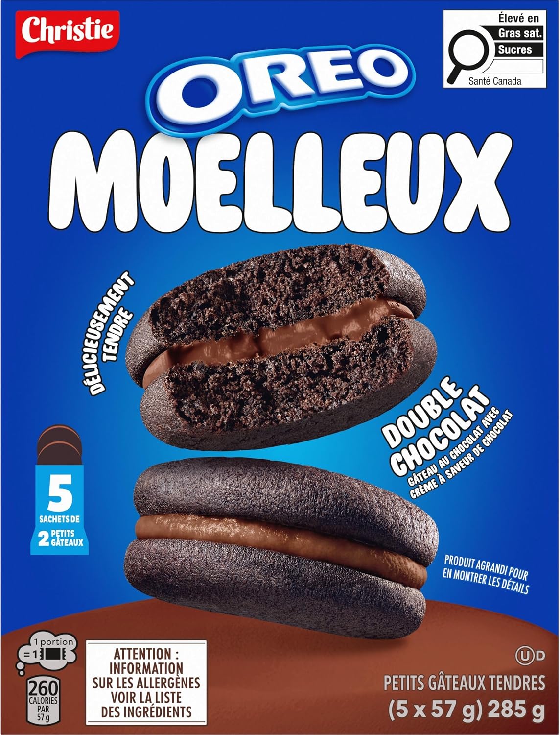 Oreo Cakesters Soft Snack Cakes Double Chocolate 285g