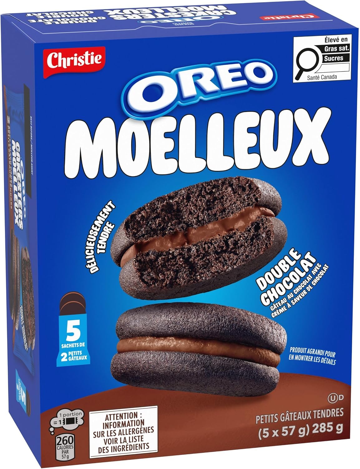 Oreo Cakesters Soft Snack Cakes Double Chocolate 285g