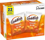 Pepperidge Farm Goldfish Cheddar Crackers, 22 Snack Packs, 28g/1 oz. Each {Imported from Canada}