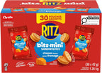 RITZ BITS Mini Cheese Flavoured Sandwich Crackers, Pack of 30