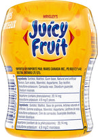 JUICY FRUIT, Fruit Flavoured Chewing Gum, 60 Pieces, 6 Bottles