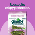 gimMe Organic Roasted Seaweed Sea Salt Favour Snacks 30g Multipack 6 x 5g