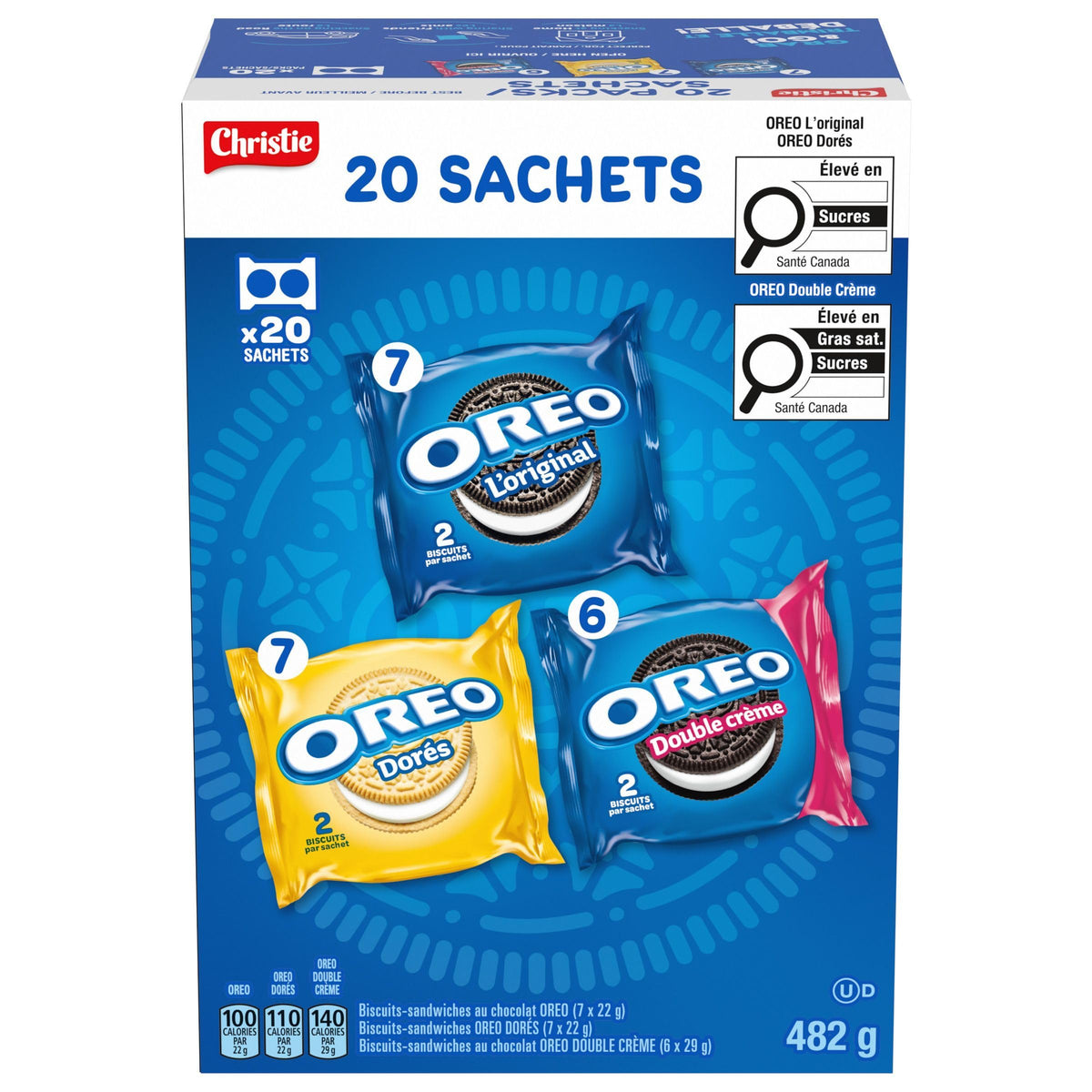 Oreo, Chips Ahoy! & Teddy Grahams, Cookies, 6 Bags, Variety Pack, 1.2 kg