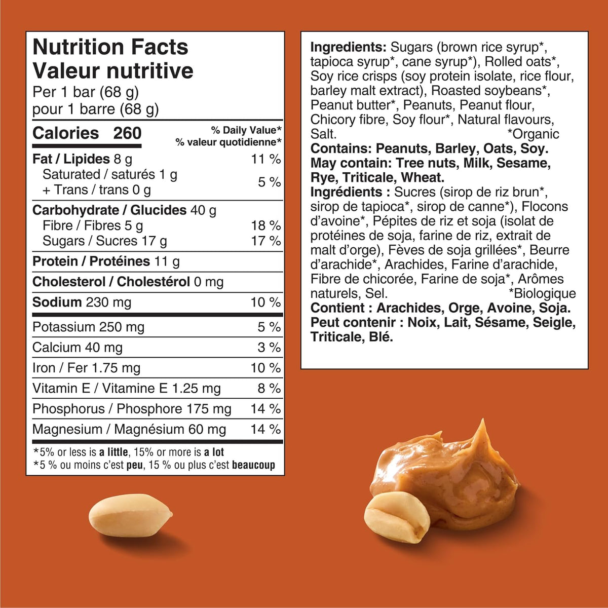 Clif Bar, Energy Bars, Crunchy Peanut Butter, 1.02 kg (Pack of 15)
