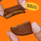 AWAKE - Caffeinated Chocolate Bites - Caramel Milk Chocolate, 50 Count - 50mg Caffeine - Individually Wrapped Energy Bites - Coffee Alternative - Fairtrade, Gluten Free, Non GMO - 0.48oz