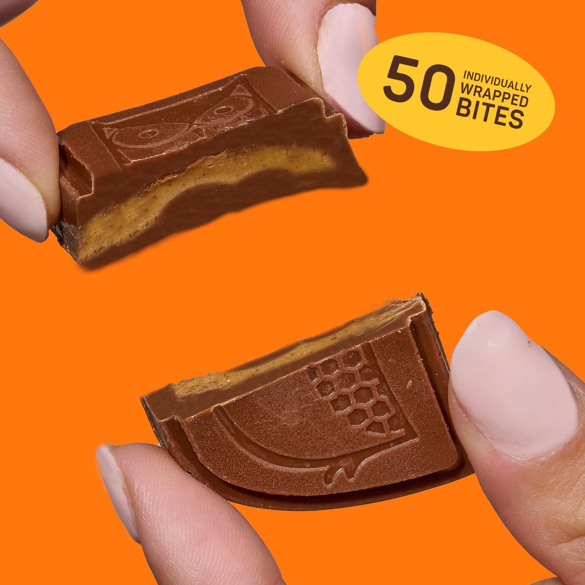 AWAKE - Caffeinated Chocolate Bites - Caramel Milk Chocolate, 50 Count - 50mg Caffeine - Individually Wrapped Energy Bites - Coffee Alternative - Fairtrade, Gluten Free, Non GMO - 0.48oz