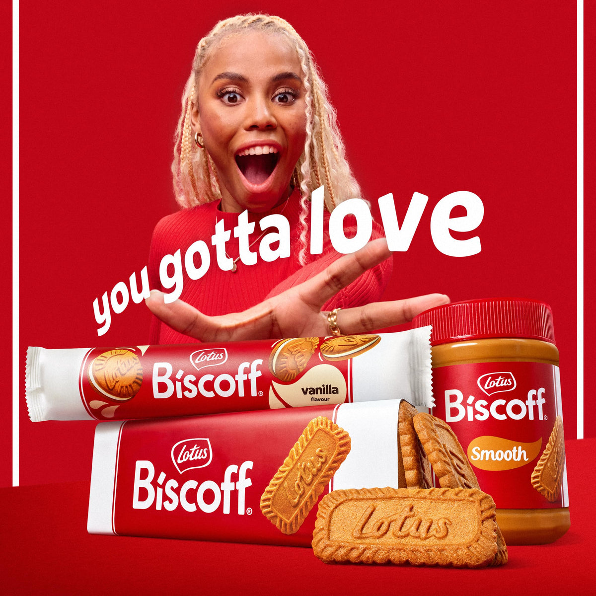 Lotus Biscoff XL Caramelized Cookies | Vegan | 10 XL Twin packs | 250g