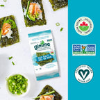 gimMe Organic Roasted Seaweed Sea Salt Favour Snacks 30g Multipack 6 x 5g
