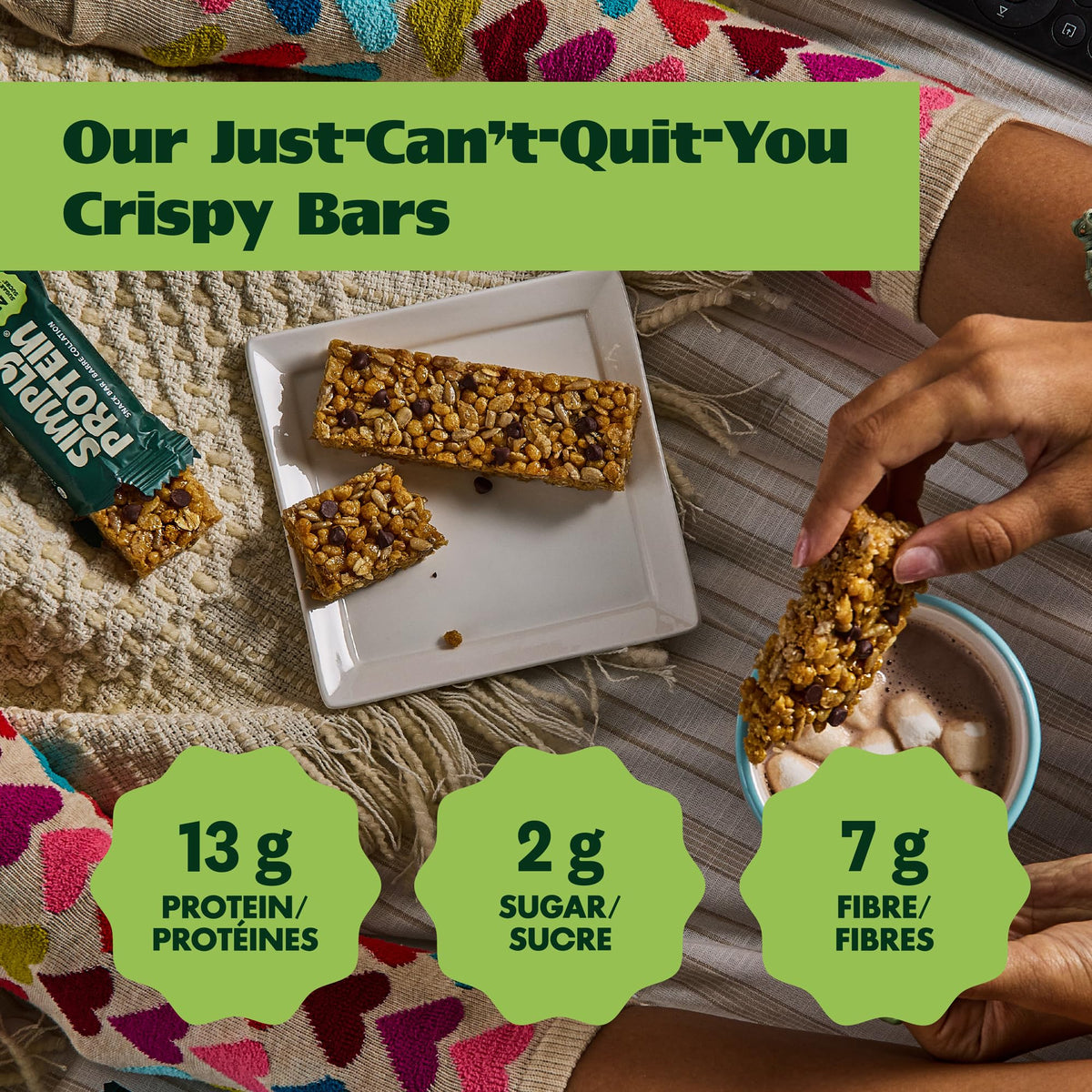 Simply Protein Best Sellers Variety Pack Protein Bars, Gluten Free, Vegan, High Protein Snacks, 15 Count