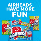 Airheads, Gravity Feed Assorted Candy - Box of 60 Individually Wrapped Bars, 15.6g per bar