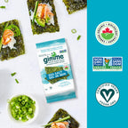 gimMe Organic Roasted Seaweed Sea Salt Favour Snacks 30g Multipack 6 x 5g