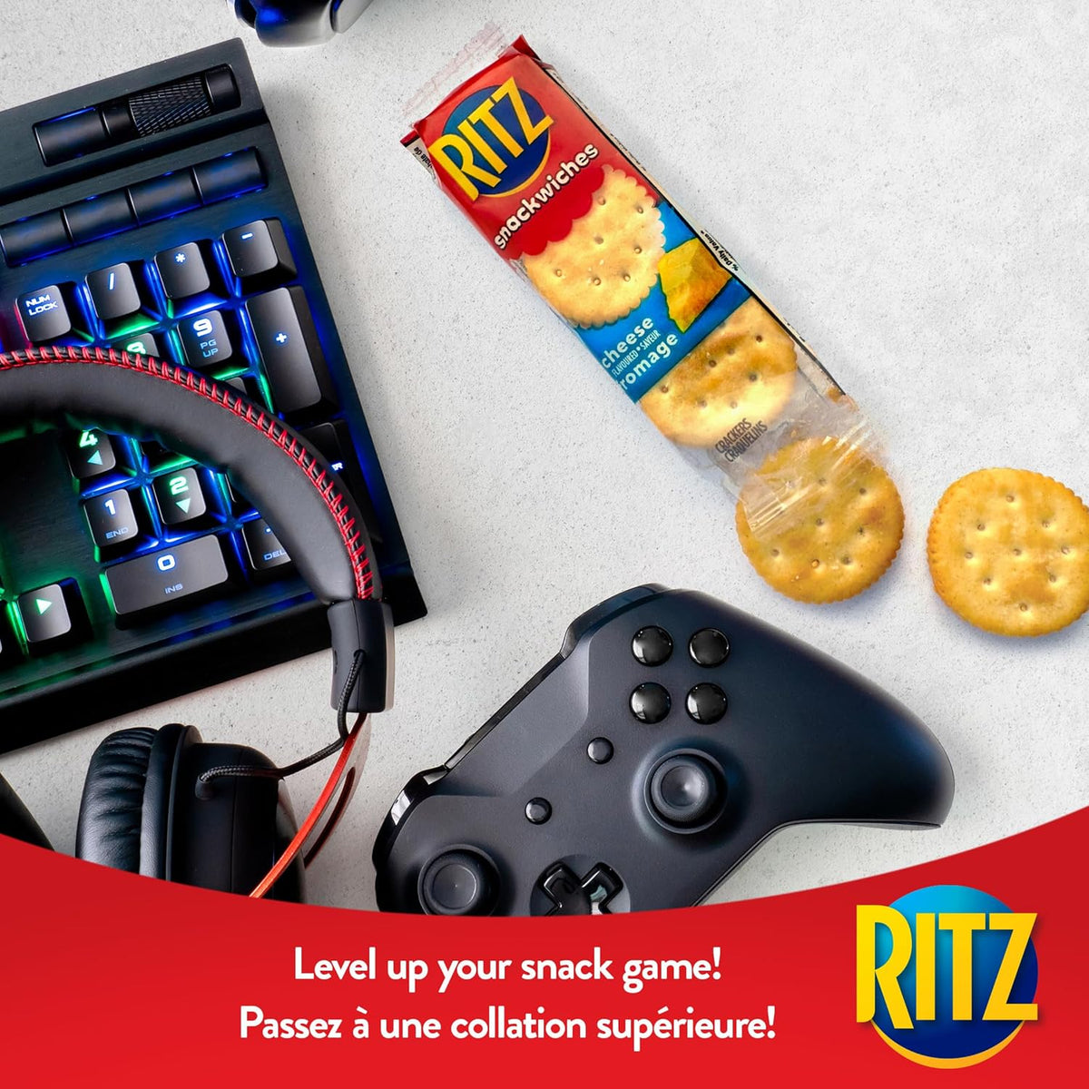 Ritz Snackwiches, Cheese Flavoured, Real Peanut Butter Crackers, 1.23 kg