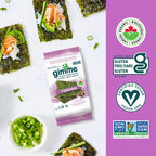 gimMe Organic Roasted Seaweed Sea Salt Favour Snacks 30g Multipack 6 x 5g