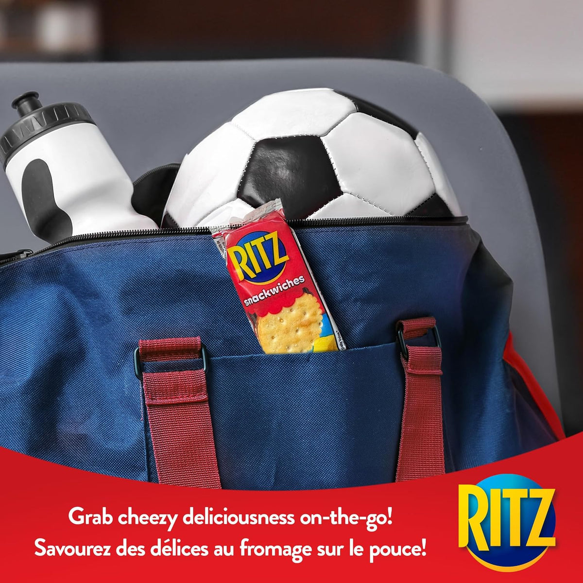 Ritz Snackwiches, Cheese Flavoured, Real Peanut Butter Crackers, 1.23 kg