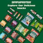 Simply Protein Best Sellers Variety Pack Protein Bars, Gluten Free, Vegan, High Protein Snacks, 15 Count