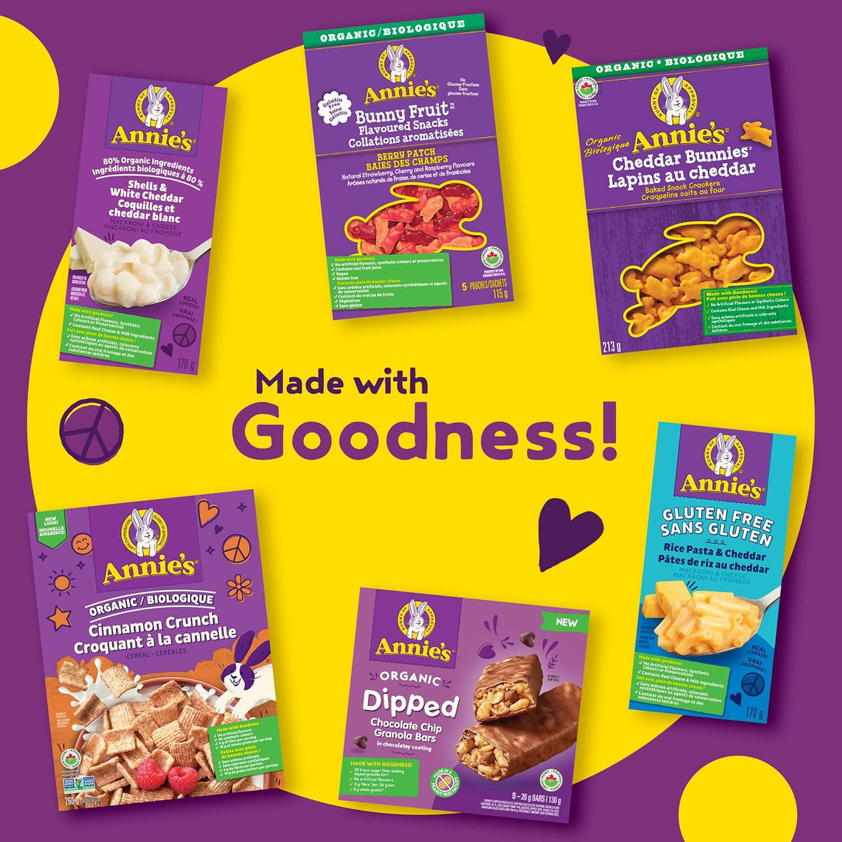 ANNIE'S Chocolate Graham Cookies Snacks, Organic, No Artificial Flavours, No Synthetic Colours, 213 Grams Package of Bunny Shaped Cookies, Chocolate