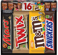 MARS, TWIX & M&M’S Peanut Assorted Chocolate Candy Bars Variety Pack, 16 Full Size Bars (840g) – Individually Wrapped Mixed Chocolate Favourites