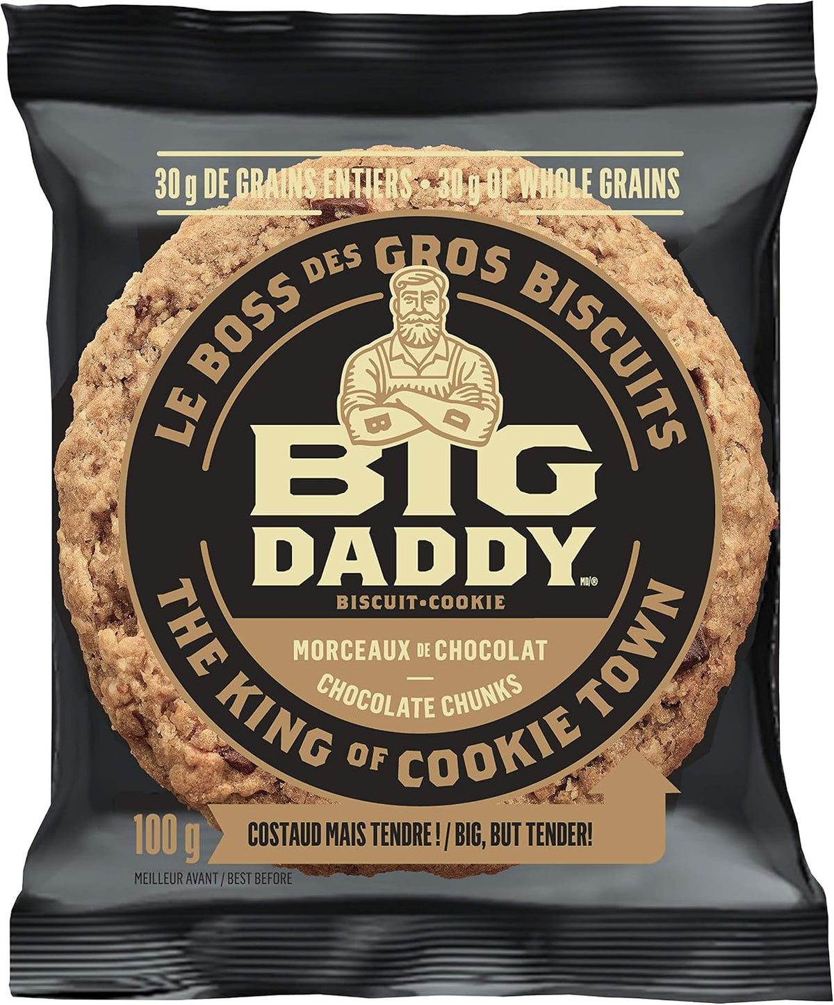 Big Daddy Cookies Chocolate Chunks Gourmet Cookies - 8 Count, 800g