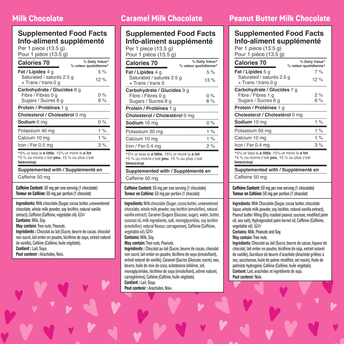 AWAKE - Caffeinated Chocolate Bites - Caramel Milk Chocolate, 50 Count - 50mg Caffeine - Individually Wrapped Energy Bites - Coffee Alternative - Fairtrade, Gluten Free, Non GMO - 0.48oz